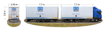 120 cbm box truck, loading capacity 23t